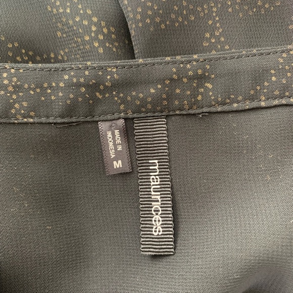 Maurice’s blouse long sleeve size medium color black - Picture 2 of 3